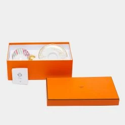 Hermes Voyage En Ikat Tall Cup And Saucer For Unisex -Deals Hermes Store luxury unisex hermes new dining p680226 007