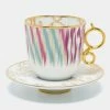Hermes Voyage En Ikat Tall Cup And Saucer For Unisex