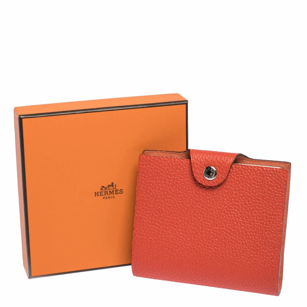 Hermes Capucine Togo Leather Ulysse Mini Notebook For Unisex 10 Hermes Capucine Togo Leather Ulysse Mini Notebook For Unisex - Image 8