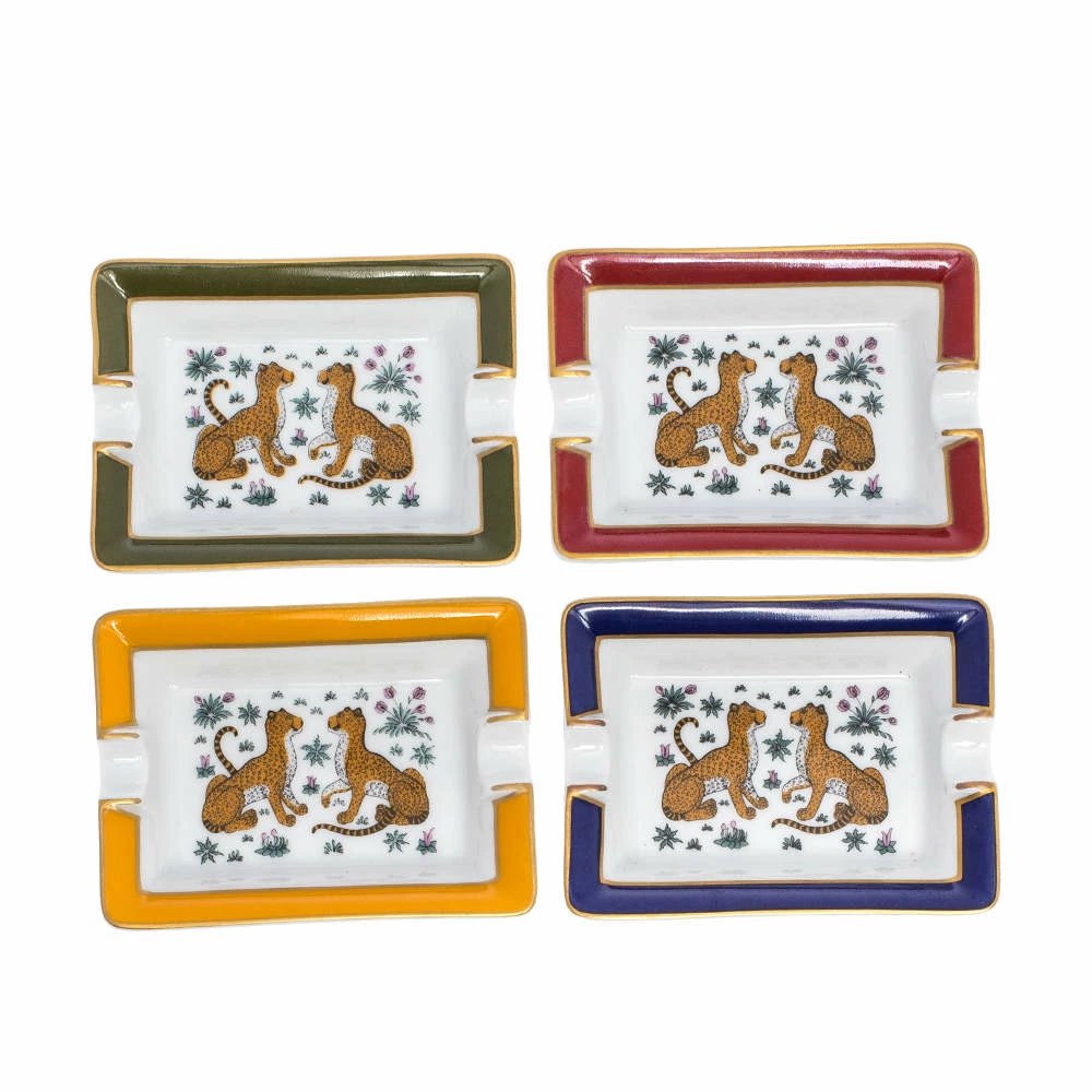 Hermes Porcelain Mini Ashtray Set For Unisex 3 Hermes Porcelain Mini Ashtray Set For Unisex