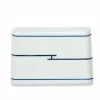 Hermes White & Blue Rythme Porcelain Tray For Unisex 2 Hermes White & Blue Rythme Porcelain Tray For Unisex -Deals Hermes Store luxury unisex hermes used dining p301421 002