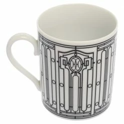 Hermes Porcelain H Deco Mug For Unisex -Deals Hermes Store luxury unisex hermes used dining p377396 003