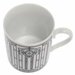 Hermes Porcelain H Deco Mug For Unisex -Deals Hermes Store luxury unisex hermes used dining p377396 004