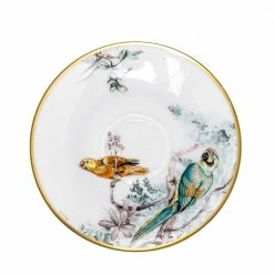 Hermes White Porcelain Carnet D'Equateur 4 Pieces Cup And Saucer Set For Unisex -Deals Hermes Store luxury unisex hermes used dining p474400 001