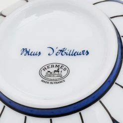 Hermes Blue Porcelain Bleus D'Ailleurs Footed 4-Piece Tea Cup And Saucer Set For Unisex -Deals Hermes Store luxury unisex hermes used dining p551985 1638176716 008