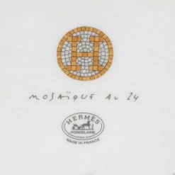 Hermes Gold Mosaique Au 24 Sugar Bowl For Unisex -Deals Hermes Store luxury unisex hermes used dining p589089 007