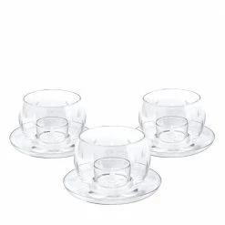Hermes 3-Piece Fanfare Crystal Votive Set Of 3 For Unisex