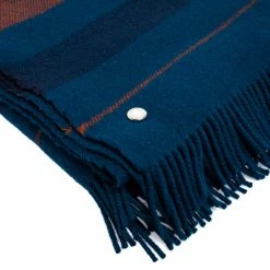 Hermes Blue Wool Rocobar Blanket For Unisex -Deals Hermes Store luxury unisex hermes used home decor and accessories p543647 006
