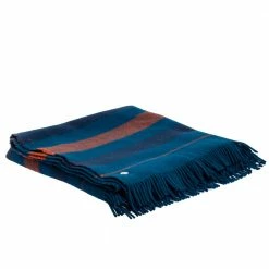 Hermes Blue Wool Rocobar Blanket For Unisex -Deals Hermes Store luxury unisex hermes used home decor and accessories p543647 007