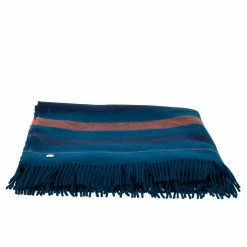 Hermes Blue Wool Rocobar Blanket For Unisex -Deals Hermes Store luxury unisex hermes used home decor and accessories p543647 008