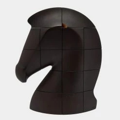 Hermes Ebony Mahogany Samarcande Brainteaser Paperweight For Unisex