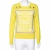 Hermes Yellow Intarsia Knit Cashmere Long Sleeve Jumper M For Women -Deals Hermes Store luxury women chanel used clothes p535743 003