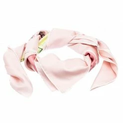 Hermes Pale Rose Passementerie Quadri Printed Silk Square Scarf For Women