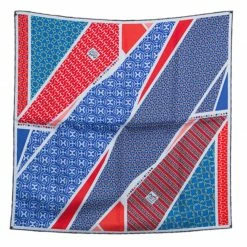 Hermes Multicolor Silk Twill Carre En Cravates Square Scarf For Women -Deals Hermes Store luxury women hermes new accessories p121413 003