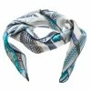 Hermes Beige And Blue Concours D'Etriers Printed Silk Square Scarf For Women -Deals Hermes Store luxury women hermes new accessories p144242 001