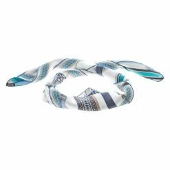 Hermes Beige And Blue Concours D'Etriers Printed Silk Square Scarf For Women -Deals Hermes Store luxury women hermes new accessories p144242 003