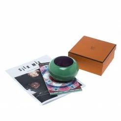 Hermes Green & Purple Dune Bois Laqué Wide Bangle Bracelet For Women -Deals Hermes Store luxury women hermes new accessories p152915 0007