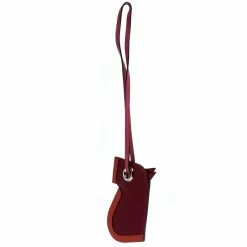 Hermes Rouge/Capucine Leather Camail Key Holder For Women -Deals Hermes Store luxury women hermes new accessories p263496 003