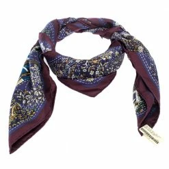 Hermes Multicolor Pique Fleuri De Provence Print Silk Scarf For Women -Deals Hermes Store luxury women hermes new accessories p271577 002