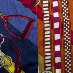 Hermes Hermès Multicolor Brides Et Gris-Gris Silk Twilly Scarf For Women -Deals Hermes Store luxury women hermes new accessories p273107 004