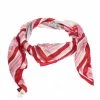 Hermes Pink & Red Couvertures Nouvelles Print Silk Scarf For Women