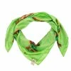 Hermes Green Le Robinson Chic Silk Square Scarf For Women