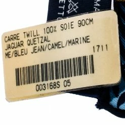 Hermes Blue Jaguar Quetzal Silk Twill Square Scarf For Women -Deals Hermes Store luxury women hermes new accessories p294395 001