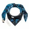 Hermes Blue Jaguar Quetzal Silk Twill Square Scarf For Women