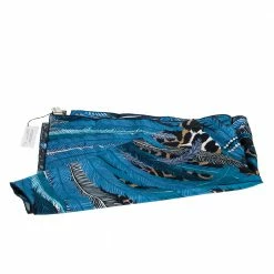 Hermes Blue Jaguar Quetzal Silk Twill Square Scarf For Women -Deals Hermes Store luxury women hermes new accessories p294395 004