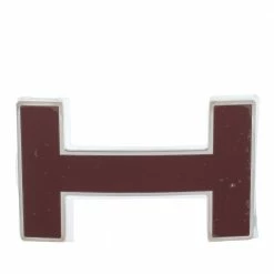 Hermes Rouge H Quizz H Belt Buckle For Women