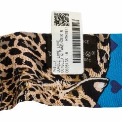 Hermes Blue Jungle Love Print Silk Twilly For Women -Deals Hermes Store luxury women hermes new accessories p301151 005