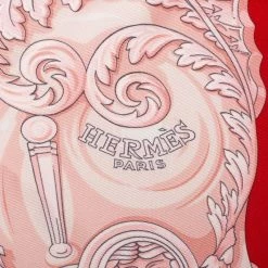 Hermes Green & Rose Plumets Du Roy Silk Scarf For Women 9 Hermes Green & Rose Plumets Du Roy Silk Scarf For Women -Deals Hermes Store luxury women hermes new accessories p374595 1610424238 004