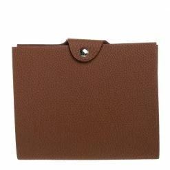 Hermes Gold Clemence Leather Ulysse PM Agenda Cover For Women