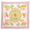 Hermes Pale Rose Les Voitures A Transformation Silk Square Scarf For Women