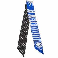 Hermes Blue & Black Astrologie A Pois Silk Twilly Scarf For Women