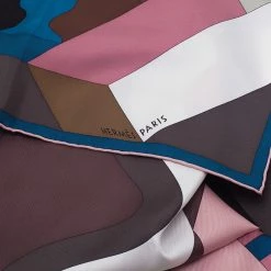 Hermes Multicolor Perspective Cavaliere Square Scarf For Women -Deals Hermes Store luxury women hermes new accessories p42185 005