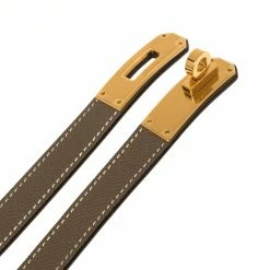 Hermes Taupe Grey Epsom Leather Gold Finish Hardware Kelly 18 Belt Adjustable For Women 11 Hermes Taupe Grey Epsom Leather Gold Finish Hardware Kelly 18 Belt Adjustable For Women -Deals Hermes Store luxury women hermes new accessories p444728 003