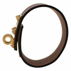 Hermes Extreme Red Espsom Leather Gold Plated Bracelet For Women -Deals Hermes Store luxury women hermes new accessories p46701 004