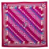 Hermes Fuchsia Pink Le Fil D'Ariane Silk Scarf For Women