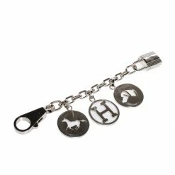 Hermes Breloque Palladium Plated Bag Charm For Women
