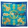 Hermes Hermès Blue Cuivreries Silk Scarf For Women