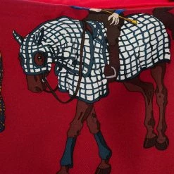 Hermes Hermès Bordeux Ronds De Marche Silk Scarf For Women -Deals Hermes Store luxury women hermes new accessories p495419 005