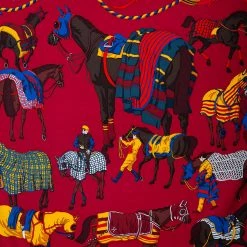 Hermes Hermès Bordeux Ronds De Marche Silk Scarf For Women -Deals Hermes Store luxury women hermes new accessories p495419 008