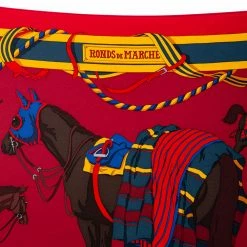 Hermes Hermès Bordeux Ronds De Marche Silk Scarf For Women -Deals Hermes Store luxury women hermes new accessories p495419 009