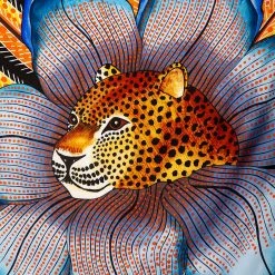 Hermes Hermès Multicolor Baobab Cat Silk Scarf For Women -Deals Hermes Store luxury women hermes new accessories p495431 001