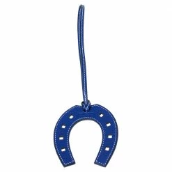 Hermes Electric Blue Leather Paddock Fer A Cheval Horse Shoe Bag Charm For Women -Deals Hermes Store luxury women hermes new accessories p496919 003
