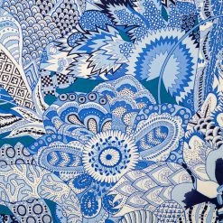 Hermes Blue Fleurs D'Indiennes Silk Scarf For Women 11 Hermes Blue Fleurs D'Indiennes Silk Scarf For Women -Deals Hermes Store luxury women hermes new accessories p505994 004