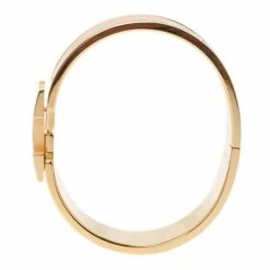 Hermes Clic Clac H Wide Gold-Plated Soleil Bracelet PM For Women -Deals Hermes Store luxury women hermes new accessories p5233 0004