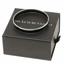 Hermes Caleche Black Enamel Gold Tone Narrow Bracelet For Women -Deals Hermes Store luxury women hermes new accessories p53486 007