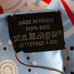 Hermes Hermés Blue Ex-Libris Carre Club Bandana Silk Scarf For Women -Deals Hermes Store luxury women hermes new accessories p574639 004